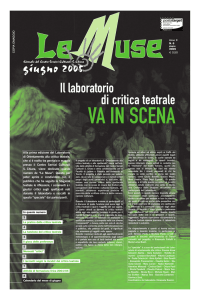 giugno Il laboratorio di critica teatrale