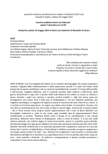 1 periodi di residenza da domenica 8 a sabato 14