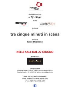 Pressbook - Tra cinque minuti in scena