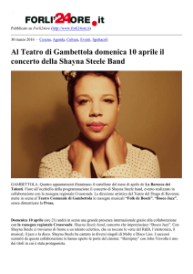 Al Teatro di Gambettola domenica 10 aprile il concerto