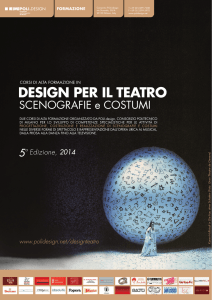 Corsi di alta formazione in Design per il Teatro