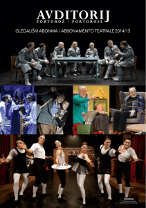 gledališki abonma / abbonamento teatrale 2014/15