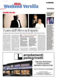 Teatrodell`Olivo:suilsipario - Fondazione Toscana Spettacolo