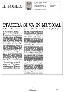 staserasi va in musical