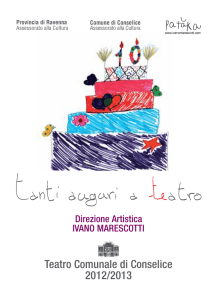 Teatro Comunale di Conselice 2012/2013