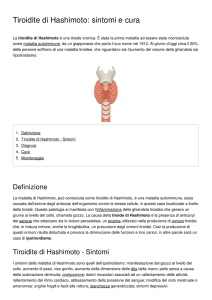 Tiroidite di Hashimoto: sintomi e cura