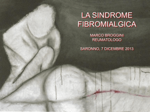 La Fibromialgia: dalla fisiopatologia al trattamento