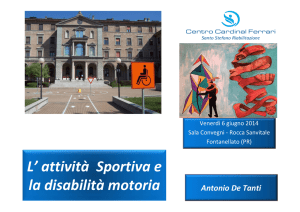 L` attività Sportiva e la disabilità motoria