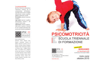Psicomotricità - IPSE Istituto Psicologico Europeo