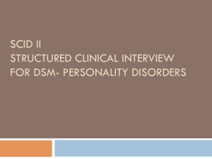 structered clinical interview for dsm-pd-pvcif