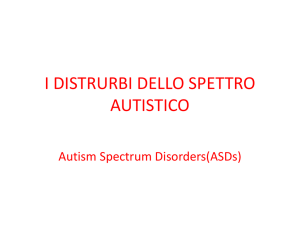 i distrurbi dello spettro autistico