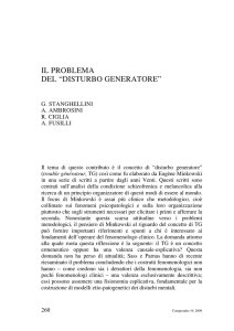 il problema del “disturbo generatore”