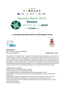 La chirurgia dell`obesità nella rete della Regione Veneto
