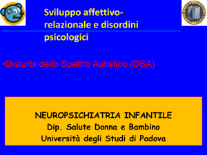 lez 5 autismo - Dipartimento di Salute della Donna e