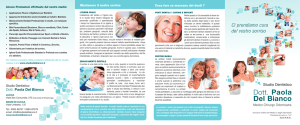 Brochure 2015 - Studi Dentistici Paola Del Bianco