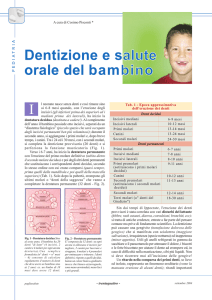 I Dentizione e salute orale del bambino