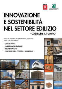 INNOVAZIONE E SOSTENIBILITà NEL SETTORE