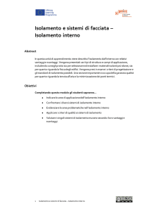 Isolamento e sistemi di facciata – Isolamento interno - E