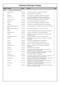 Rassegna stampa - Università del Salento