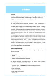 Premessa Per le Finalità, gli Obiettivi formativi, le Attività formative e