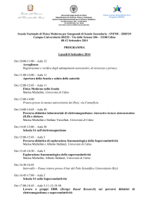 Programma - Sezione di Udine - Università degli Studi di Udine