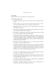 Curriculum vitae - Università di Trento