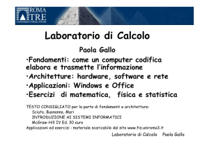 Diapositiva 1 - Università degli Studi Roma Tre