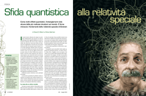 come molti effetti quantistici, l`entanglement viola alcune