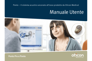 Manuale Utente - Oticon Medical