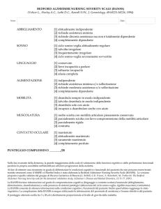 BEDFORD ALZHEIMER NURSING SEVERITY SCALE (BANSS