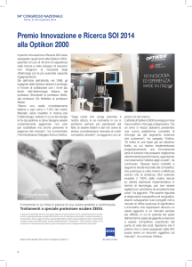 Premio Innovazione e Ricerca SOI 2014 alla Optikon 2000