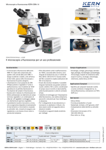 Il microscopio a fluorescenza per un uso professionale