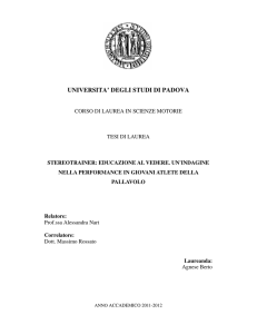 UNIVERSITA` DEGLI STUDI DI PADOVA