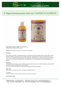 6- Bagnoschiuma proteine della seta "SAPONE DI ALEPPO"®