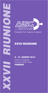 xxvii riunione - Associazione Italiana per lo Studio del Glaucoma