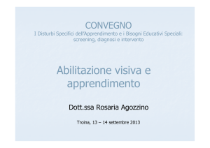 Rosaria Antonia Agozzino: Abilitazione visiva e apprendimento