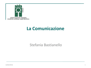 Diapositiva 1 - Fondazione LUVI Onlus