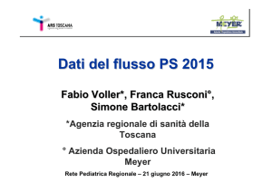 analisi degli accessi al Pronto soccorso toscano in