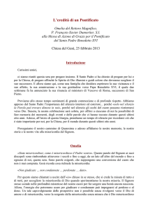Omelia (file PDF) - Pontificia Università Gregoriana
