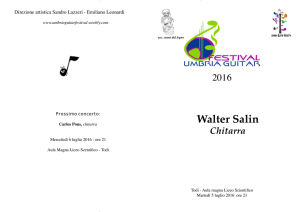 Walter Salin - Umbria Guitar Festival 2016
