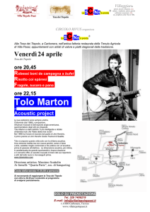 Tolo Marton in Acoustic Project 24 aprile 09