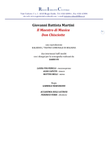Programma Il Maestro di Musica, Don Chisciotte di G.B.MARTINI