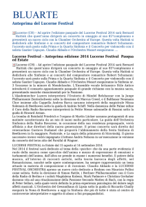 Anteprima del Lucerne Festival