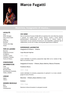 Marco Fugatti Musicista, Insegnante di musica…