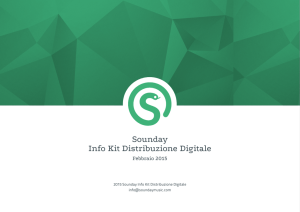 Sounday Info Kit Distribuzione Digitale