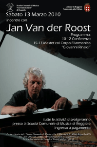 Incontro con Jan Van der Roost