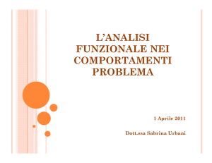 Relazione dr.ssa Urbani - Sportello autismo Vicenza