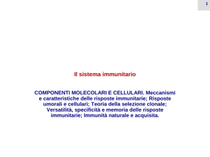 Osservazione originale alla base dell`immunologia