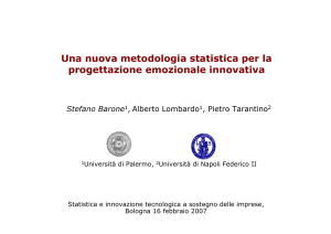 Una nuova metodologia statistica per la progettazione emozionale