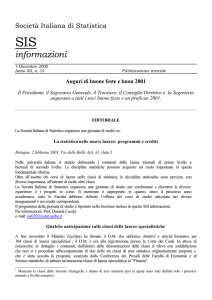 informazioni - Società Italiana Statistica